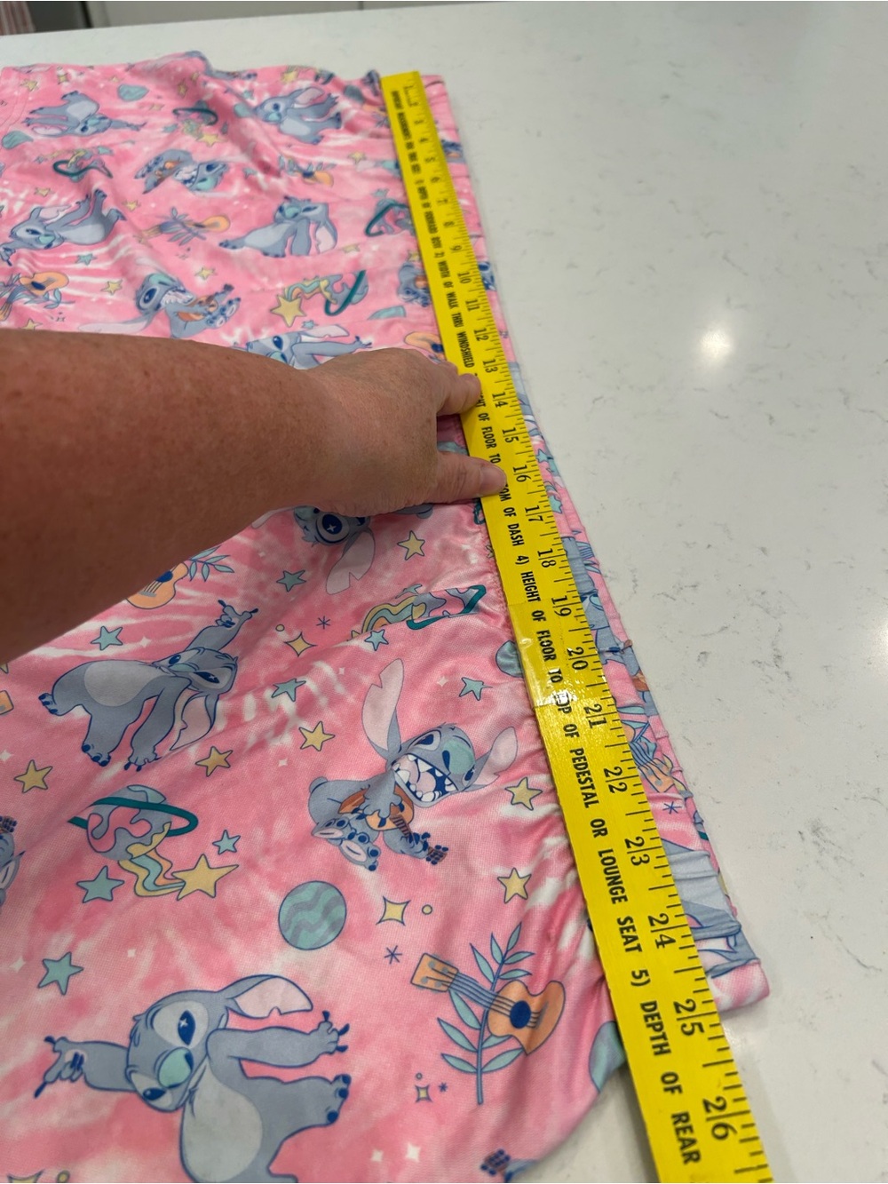 Disney Pink Stitch Print Women's Sleep Shorts - Picture 5 of 7
